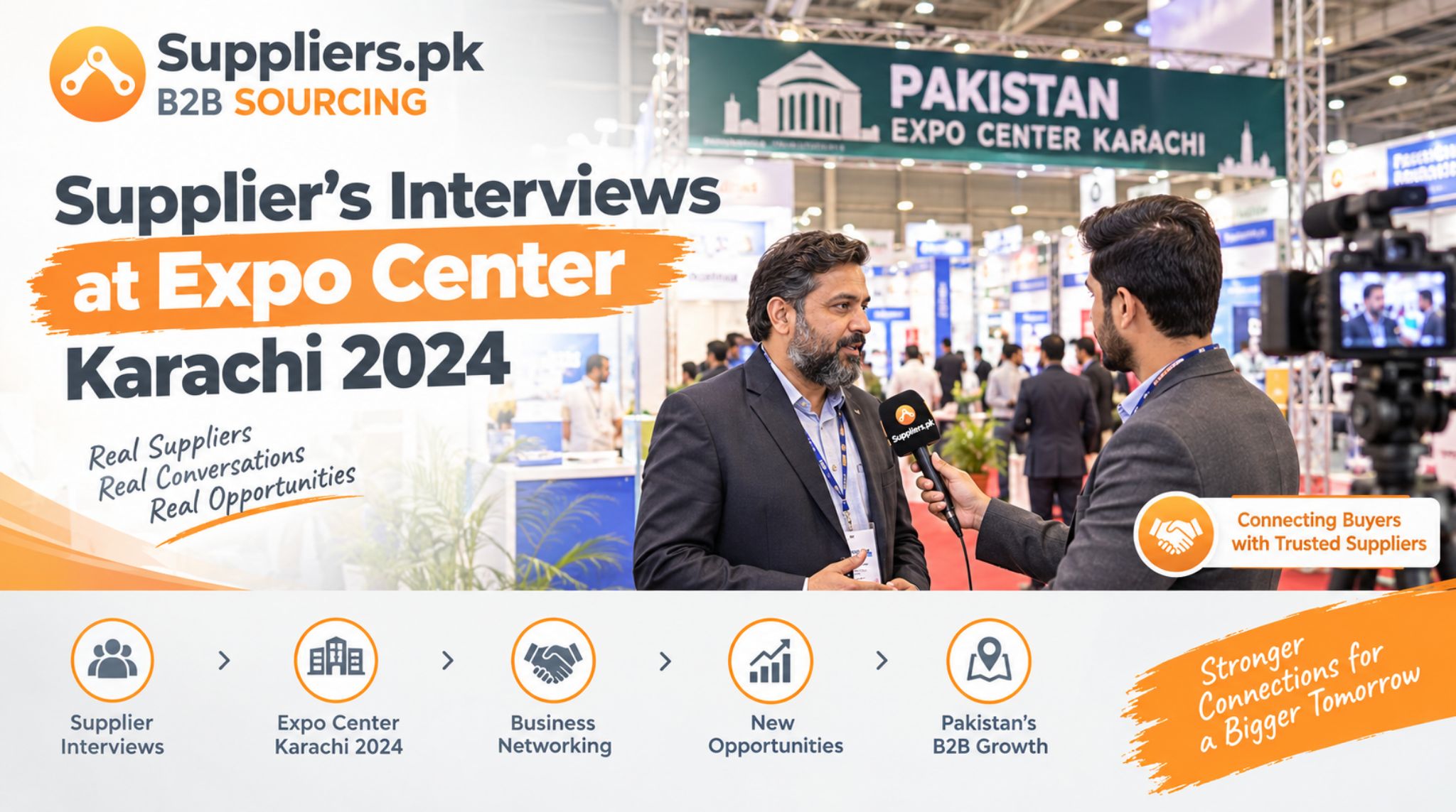 Supplier Interviews at Expo Center Karachi 2024