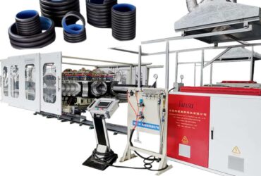 PE PP PVC Single Double Wall Corrugated Pipe Extrusion Line