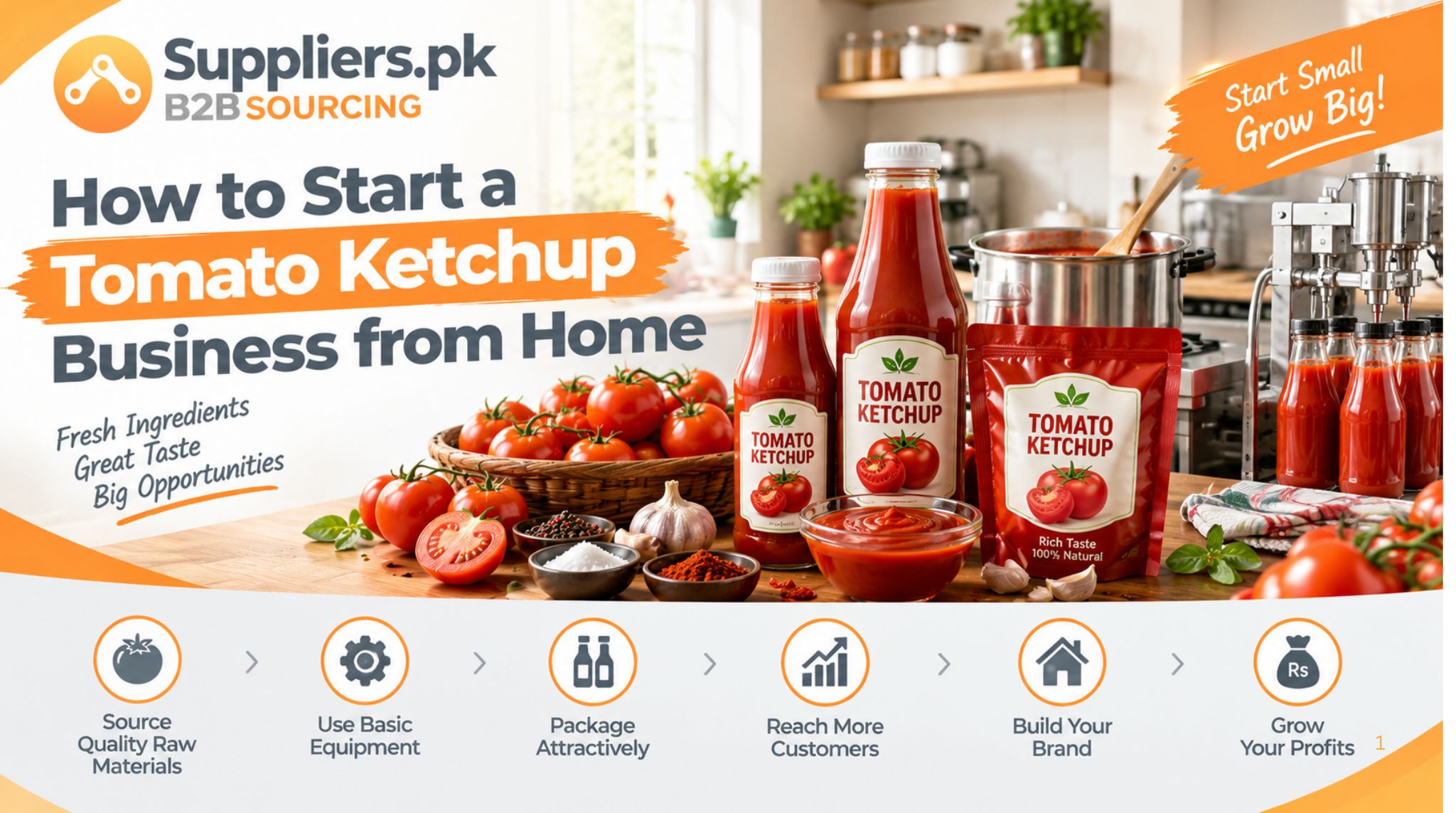 How to Start a Tomato Ketchup Business from Home in Pakistan
